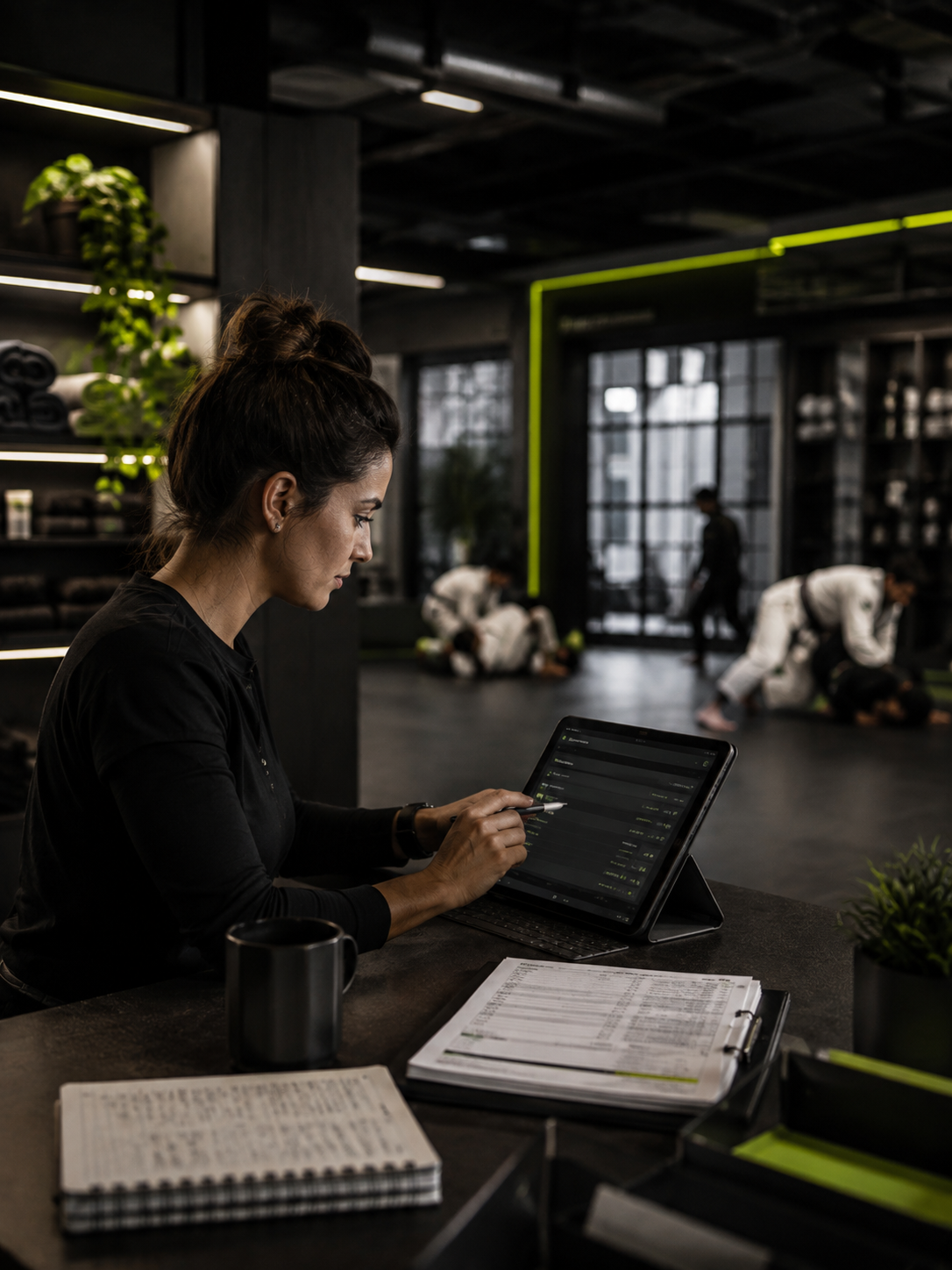 Gestão profissional de academia